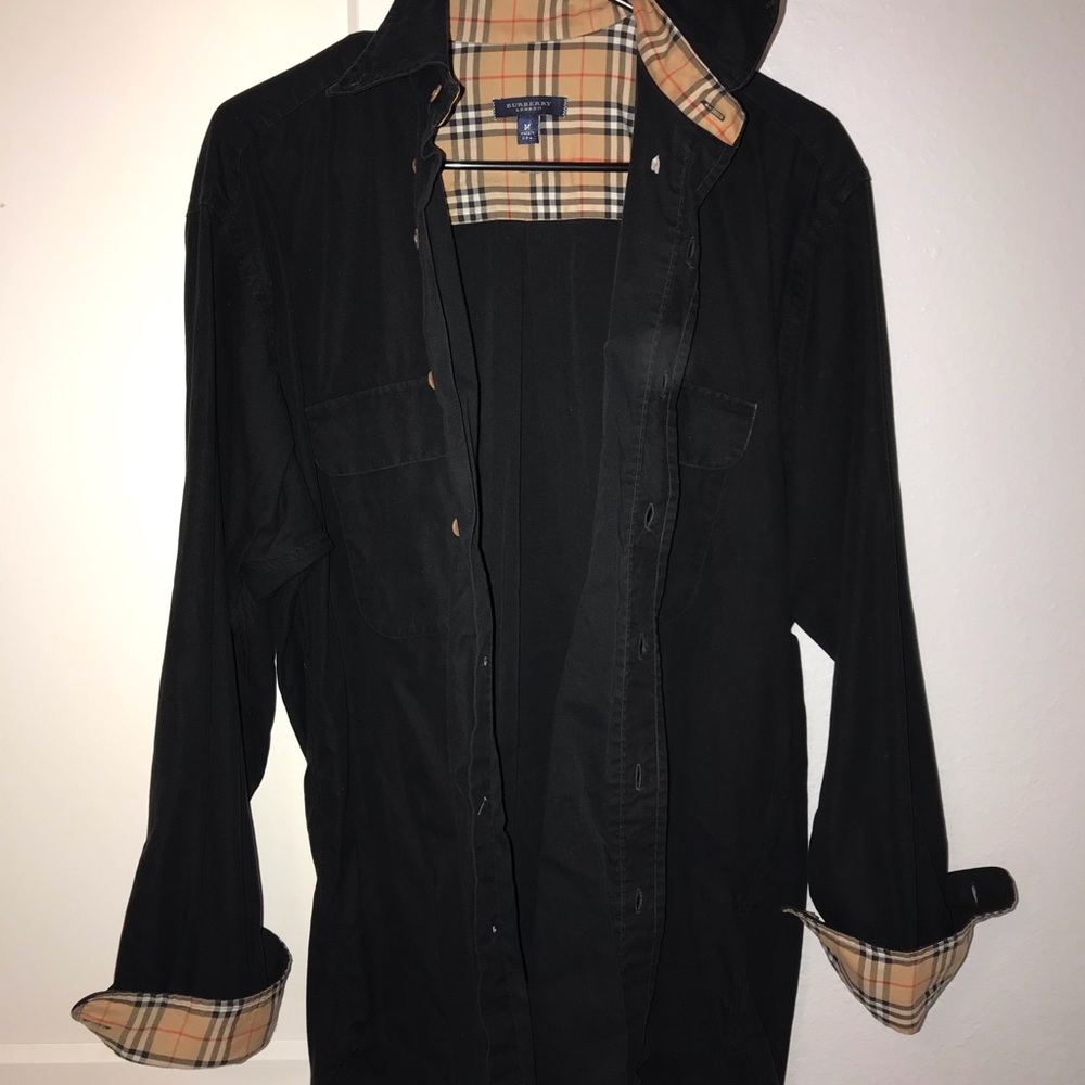 Burberry button down shirt
